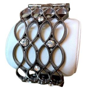 Silver and Rhinestone Bracelet